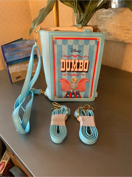 Disney Other - DISNEY, NEW NEVER CARRIED, Dumbo Storybook convertible crossbody or backpack.